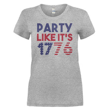 Load image into Gallery viewer, 1776 Party - T Shirt - 1776_PARTY-_Ladies_-_Grey