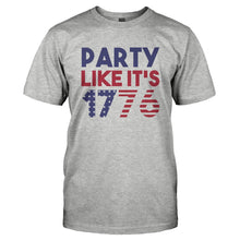 Load image into Gallery viewer, 1776 Party - T Shirt - 1776_PARTY-_Men_-_Grey