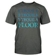 Load image into Gallery viewer, 1 Tequila, 2 Tequila, 3 Tequila, Floor - T Shirt - 1_TEQUILA_2_TEQUILA_3_TEQUILA_FLOOR_-_men_-_charcoal