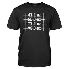 Load image into Gallery viewer, 4 String Bass Frequencies - T Shirt - 4_STRING_BASS_FREQUENCIES_-_Men_-_Black