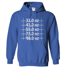 Load image into Gallery viewer, 5 String Bass Frequencies - T Shirt - 5_String_Freq_Hoodie_Royal