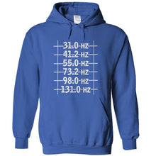 Load image into Gallery viewer, 6 String Bass Frequencies - T Shirt - 6_String_Bass_Frequencies_-_hoodie_-_royalblue
