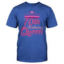 Load image into Gallery viewer, 70th Birthday Queen - Pink - T Shirt - 70TH_BIRTHDAY_QUEEN_-_PINK_-_men_-_royalblue