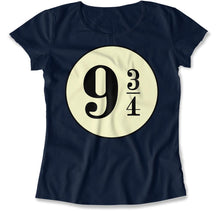 Load image into Gallery viewer, 9 3/4 - T Shirt - 9_3_4_women_navy_d59308a0-2d3b-41e2-8116-3e7bbc47ca64