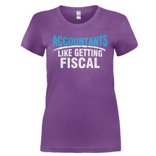 Load image into Gallery viewer, Accountants Like Getting Fiscal - T Shirt - ACCOUNTANTS_LIKE_GETTING_FISCAL-_Ladies_-_Purple
