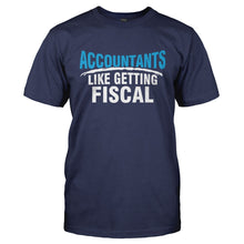 Load image into Gallery viewer, Accountants Like Getting Fiscal - T Shirt - ACCOUNTANTS_LIKE_GETTING_FISCAL-_Men_-_Navy