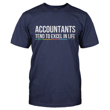 Load image into Gallery viewer, Accountants Tend To Excel In Life - T Shirt - ACCOUNTANTS_TEND_TO_EXCEL_IN_LIFE-_Men_-_Navy