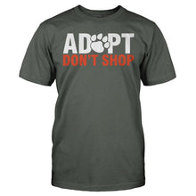 Load image into Gallery viewer, Adopt Don't Shop - T Shirt - ADOPT_DON_T_SHOP_-_Men_-_charcoal