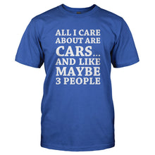 Load image into Gallery viewer, All I Care About Are Cars - T Shirt - ALL_I_CARE_ABOUT_ARE_CARS-_Men_-_Royal