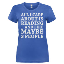 Load image into Gallery viewer, All I Care About Is Reading - T Shirt - ALL_I_CARE_ABOUT_IS_READING-_Ladies_-_Royal