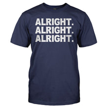 Load image into Gallery viewer, Alright. Alright. Alright. - T Shirt - ALRIGHT_ALRIGHT_ALRIGHT_-_Men_-_navyblue