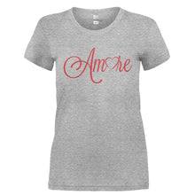 Load image into Gallery viewer, Amore - T Shirt - AMORE-_Ladies_-_Grey