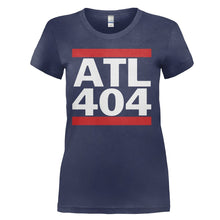 Load image into Gallery viewer, Atlanta 404 - T Shirt - ATLANTA_404_-_ladies_-_navyblue