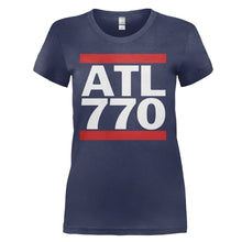 Load image into Gallery viewer, Atlanta 770 - T Shirt - ATLANTA_770_-_ladies_-_navyblue