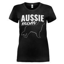 Load image into Gallery viewer, Aussie Mom - T Shirt - AUSSIE_MOM_-_Ladies_-_black