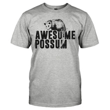 Load image into Gallery viewer, Awesome Possum - T Shirt - AWESOME_POSSUM_-_Men_-_heathergrey