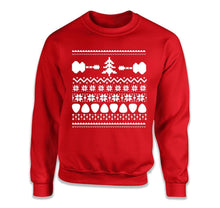Load image into Gallery viewer, Acoustic Guitar - Ugly Christmas Sweater - T Shirt - Acoustic_Guitar_-_Ugly_Christmas_Sweater_crewneck_red