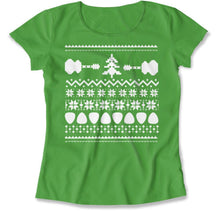 Load image into Gallery viewer, Acoustic Guitar - Ugly Christmas Sweater - T Shirt - Acoustic_Guitar_-_Ugly_Christmas_Sweater_women_kelly