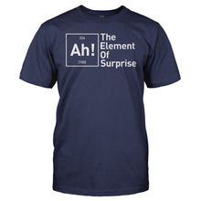 Load image into Gallery viewer, Ah! The Element Of Surprise - T Shirt - Ah_The_Element_Of_Surprise_men_navy