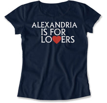 Load image into Gallery viewer, Alexandria Is For Lovers - T Shirt - Alexandria_Is_For_Lovers_women_navy