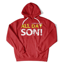 Load image into Gallery viewer, All Day Son! - T Shirt - All_Day_Son_hoodie_red