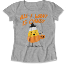 Load image into Gallery viewer, All I Want Is Candy - T Shirt - All_I_Want_Is_Candy_women_heather