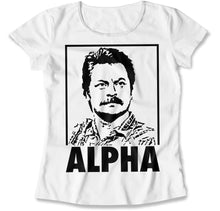 Load image into Gallery viewer, Alpha Swanson - T Shirt - Alpha_Swanson_women_whte