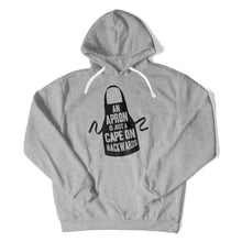 Load image into Gallery viewer, An Apron Is Just A Backwards Cape - T Shirt - An_Apron_Is_Just_A_Backwards_Cape_hoodie_heather