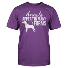 Load image into Gallery viewer, Angels Appear In Many Forms - T Shirt - Angels_Appear_In_Many_Forms_men_purple