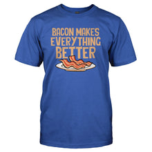 Load image into Gallery viewer, Bacon Makes Everything Better - T Shirt - BACON_MAKES_EVERYTHING_BETTER_-_Men_-_royalblue