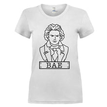 Load image into Gallery viewer, BAEthoven - T Shirt - BAETHOVEN_-_ladies_-_white
