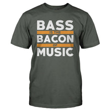 Load image into Gallery viewer, Bass Is The Bacon Of Music - T Shirt - BASS_IS_THE_BACON_OF_MUSIC_-_Men_-_Charcoal