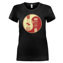 Load image into Gallery viewer, Bass Yin Yang - T Shirt - BASS_YIN_YANG_-_ladies_-_black