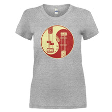 Load image into Gallery viewer, Bass Yin Yang - T Shirt - BASS_YIN_YANG_-_ladies_-_heathergrey