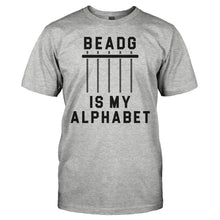 Load image into Gallery viewer, BEADG is My Alphabet - T Shirt - BEADG_is_my_Alphabet_-_men_-_heathergrey