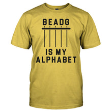 Load image into Gallery viewer, BEADG is My Alphabet - T Shirt - BEADG_is_my_Alphabet_-_men_-_yellow