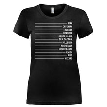 Load image into Gallery viewer, Beard Levels - T Shirt - BEARD_LEVELS-_Ladies_-_Black