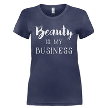 Load image into Gallery viewer, Beauty Is My Business - T Shirt - BEAUTY_IS_MY_BUSINESS-_Ladies_-_Navy