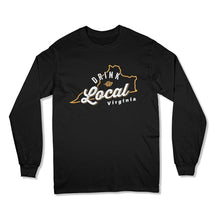 Load image into Gallery viewer, Drink Local Virginia - T Shirt  - BER-79 - BER-79--black-longsleeve