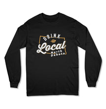 Load image into Gallery viewer, Drink Local North Dakota - T Shirt  - BER-82 - BER-82---black-longsleeve