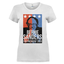Load image into Gallery viewer, Bernie Sanders For President 2020 - T Shirt - BERNIE_SANDERS_FOR_PRESIDENT_2020_-_ladies_-_white