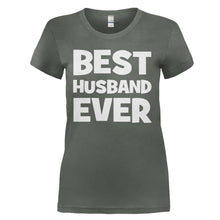 Load image into Gallery viewer, Best Husband Ever - T Shirt - BEST_HUSBAND_EVER_-_Ladies_-_charcoal