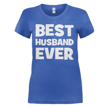 Load image into Gallery viewer, Best Husband Ever - T Shirt - BEST_HUSBAND_EVER_-_Ladies_-_royalblue
