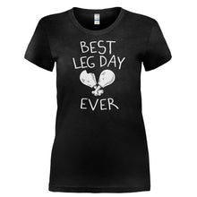 Load image into Gallery viewer, Best Leg Day Ever - T Shirt - BEST_LEG_DAY_EVER-_Ladies_-_Black