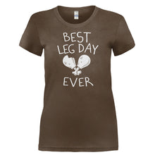 Load image into Gallery viewer, Best Leg Day Ever - T Shirt - BEST_LEG_DAY_EVER-_Ladies_-_Brown