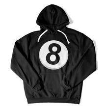 Load image into Gallery viewer, Billiards Eight Ball - T Shirt - BILLIARDS_EIGHT_BALL_-_hoodies_-_black