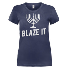 Load image into Gallery viewer, Blaze It - T Shirt - BLAZE_IT-_Ladies_-_Navy