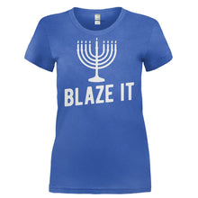 Load image into Gallery viewer, Blaze It - T Shirt - BLAZE_IT-_Ladies_-_Royal