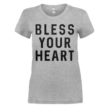 Load image into Gallery viewer, Bless Your Heart - T Shirt - BLESS_YOUR_HEART_-_Ladies_-_heathergrey