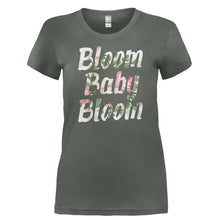 Load image into Gallery viewer, Bloom Baby Bloom - T Shirt - BLOOM_BABY_BLOOM-_Ladies_-_Charcoal